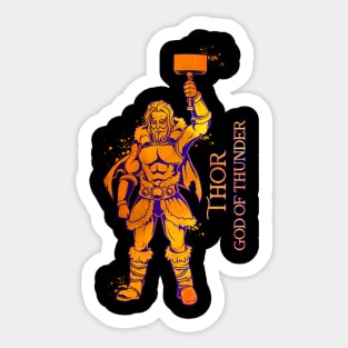 Viking thunder god Thor Sticker